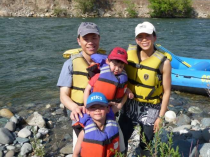 Family with Lifejackets